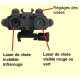 Viseur tactique laser visible et invisble